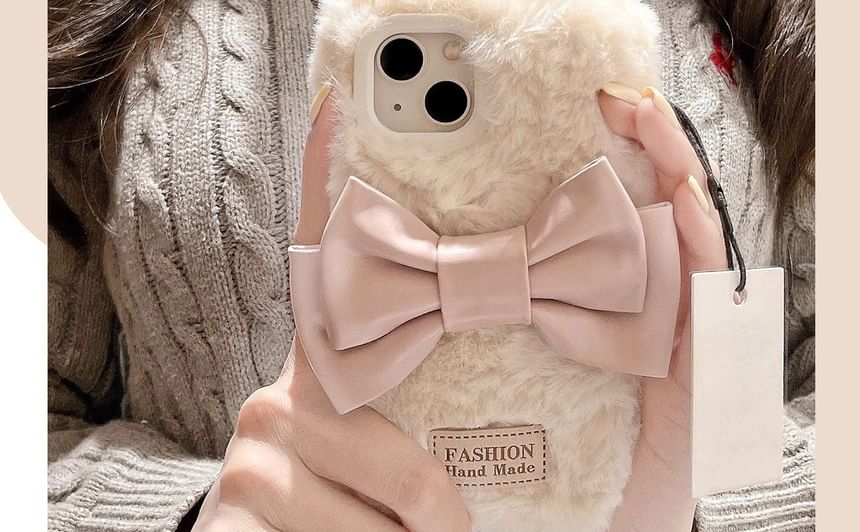 Bow Phone Chenille Case