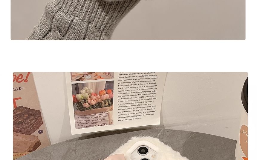 Bow Phone Chenille Case