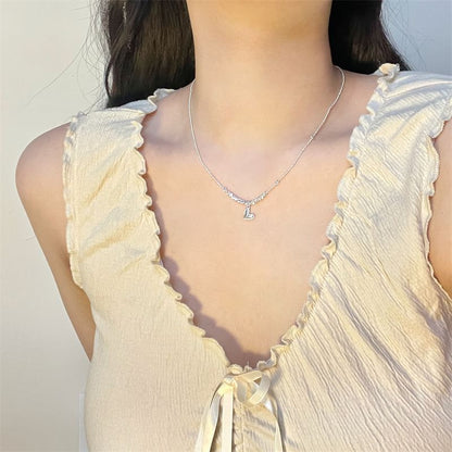 Heart Pendant Beaded Necklace