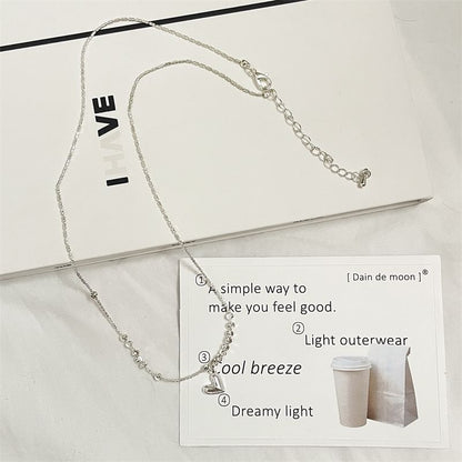Heart Pendant Beaded Necklace