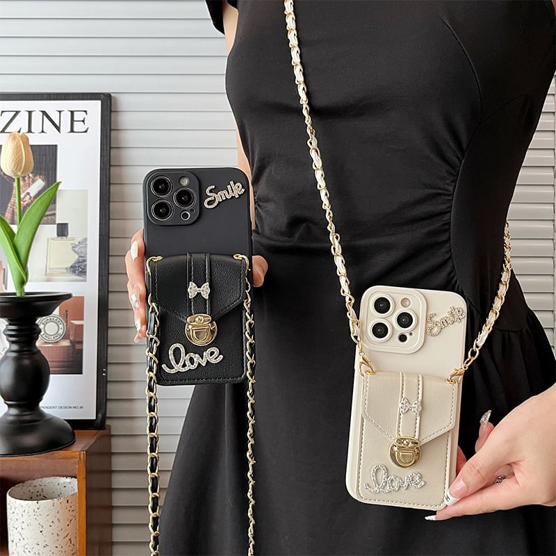 Card Lettering Holder Phone Case
