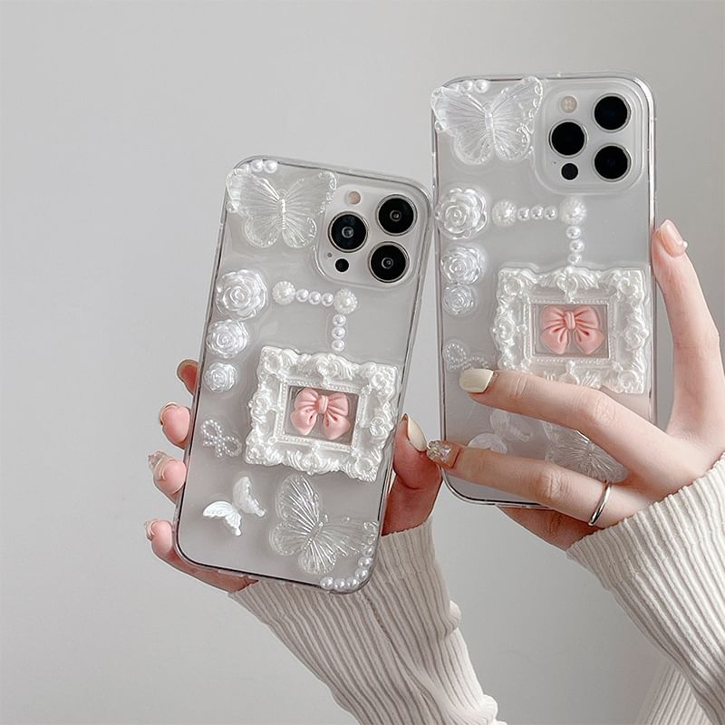 Phone Bow Floral Case