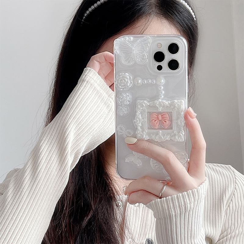 Phone Bow Floral Case