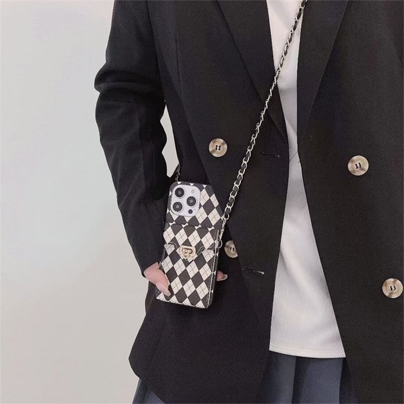 Phone Lanyard Argyle Case