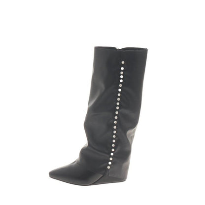 Tall Boots Wedge Pointy