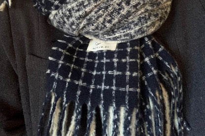 Fringe Plaid Scarf