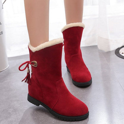 Short Boots Hidden-Wedge Snow