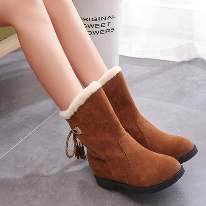 Short Boots Hidden-Wedge Snow