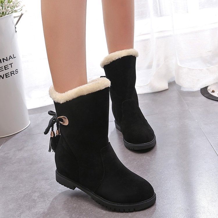Short Boots Hidden-Wedge Snow