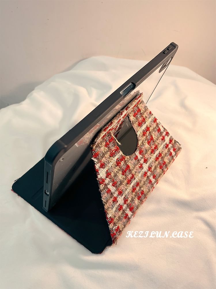 iPad Plaid Knit Case