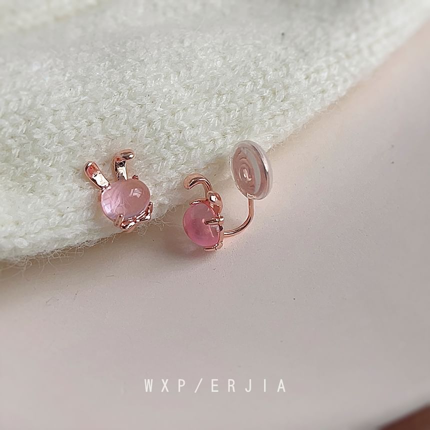 Alloy Cuff Faux Gemstone Ear Rabbit
