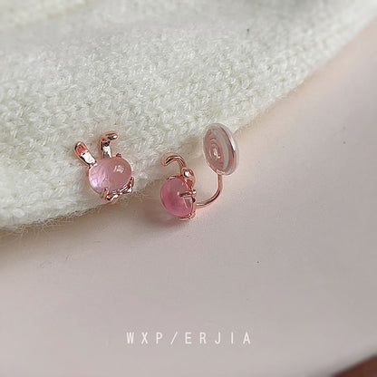 Alloy Cuff Faux Gemstone Ear Rabbit