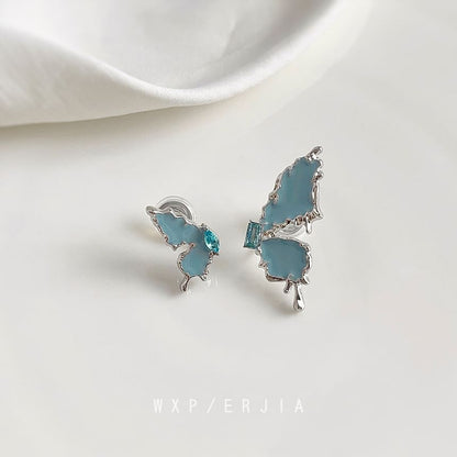 Asymmetrical Butterfly Cuff Ear Rhinestone Alloy