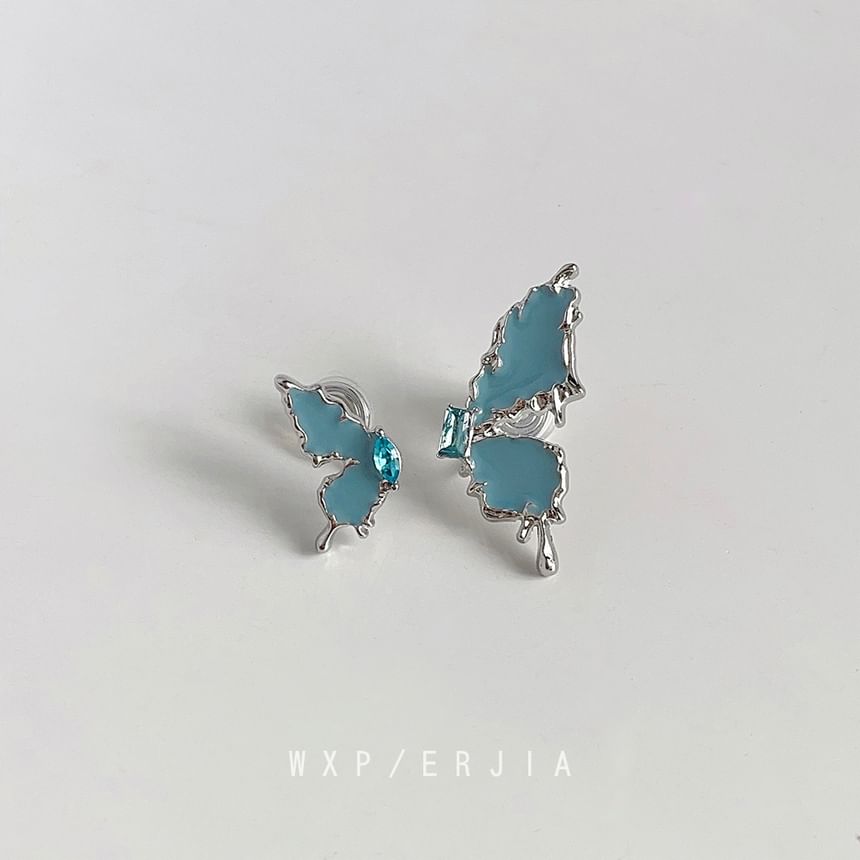Asymmetrical Butterfly Cuff Ear Rhinestone Alloy