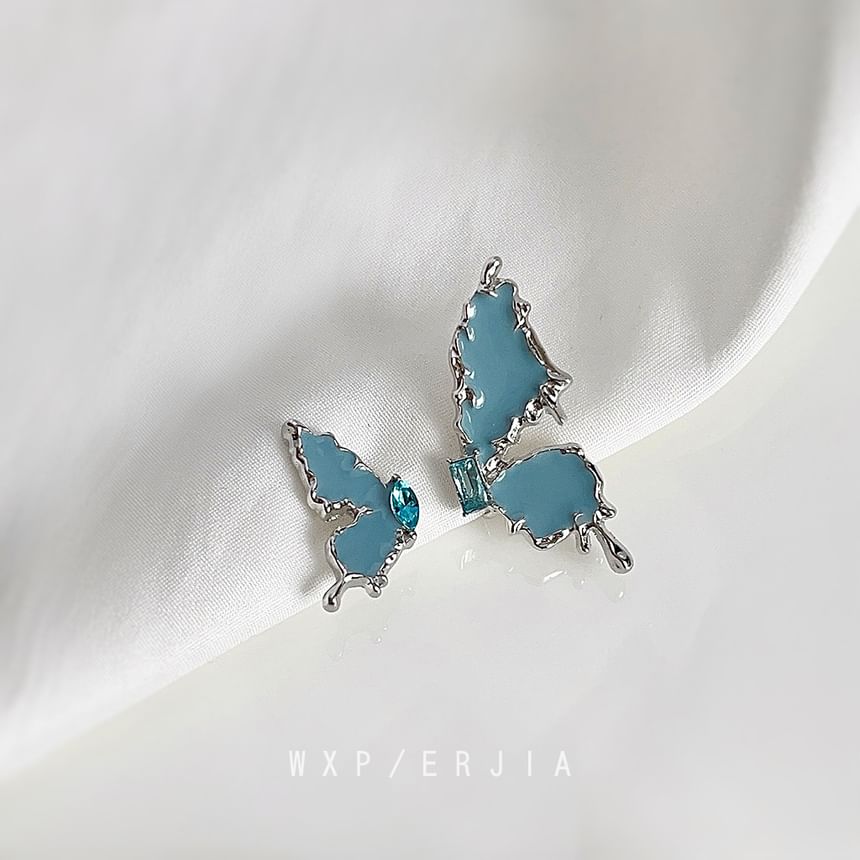 Asymmetrical Butterfly Cuff Ear Rhinestone Alloy