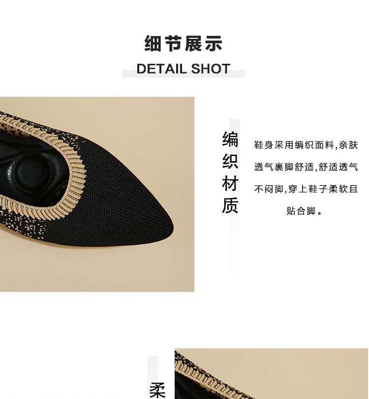 Pointed Woven Flats