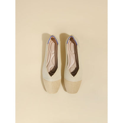 Flats Toe Woven Square