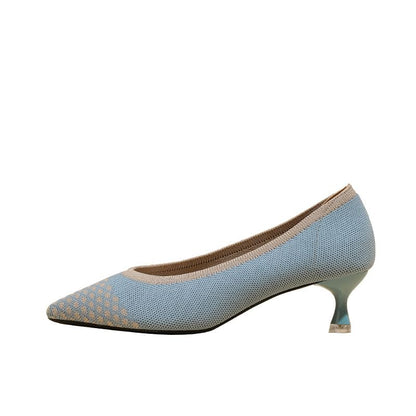 Kitten-Heel Pumps Pointed