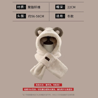 Ear Trapper Scarfed Hat Bear