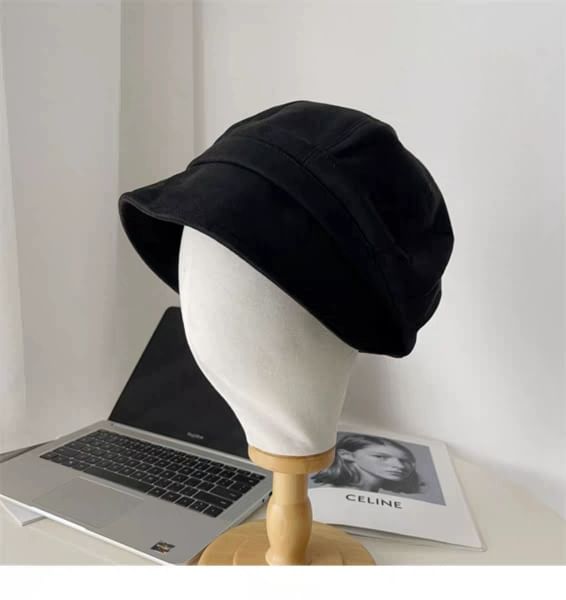 Plain Leather Cap Newsboy Faux