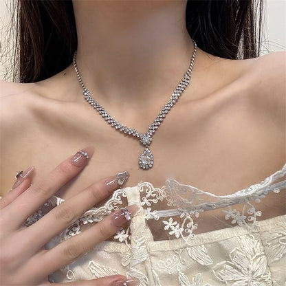 Necklace Drop Rhinestone