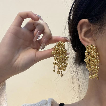 Earring Ball Fringed