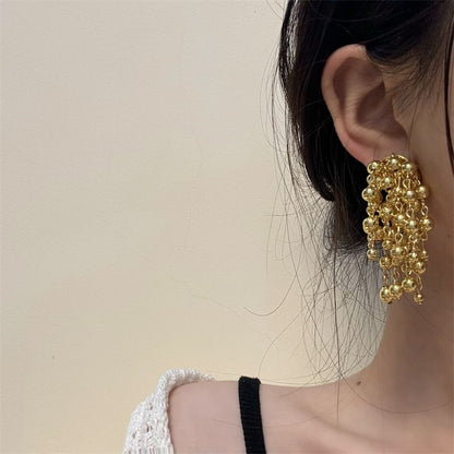 Earring Ball Fringed