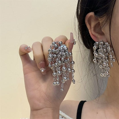 Earring Ball Fringed
