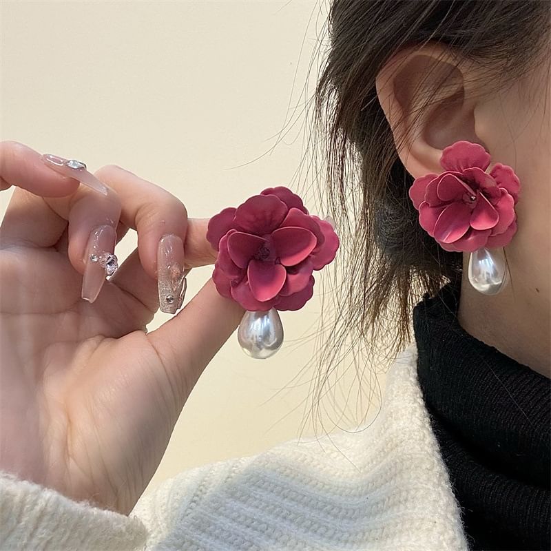 Rose Drop Earring