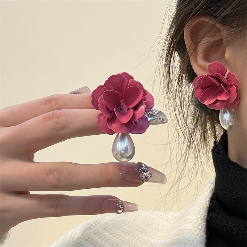 Rose Drop Earring