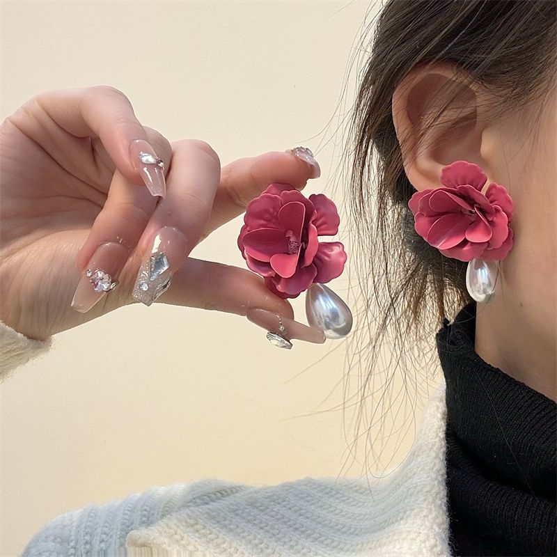 Rose Drop Earring