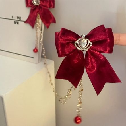 Alloy Bow Earring Dangle