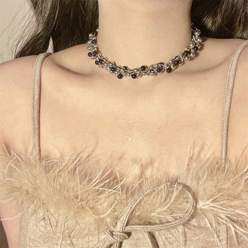 Layered Beaded Choker