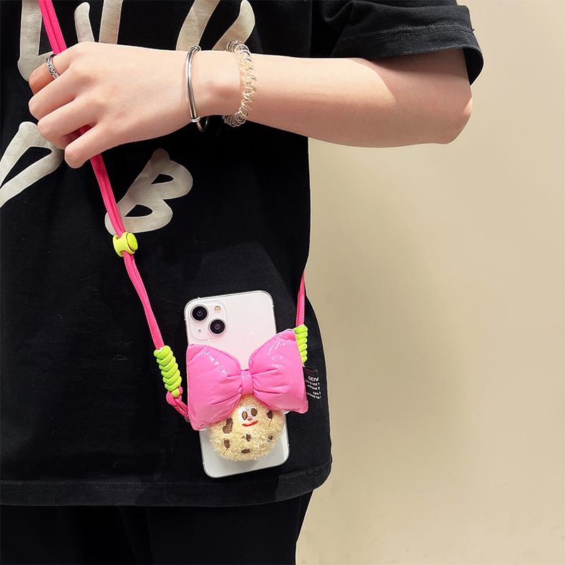 Set / Cookie Lanyard Phone Bow Clip