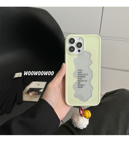 Case Phone Bell Lettering Pom