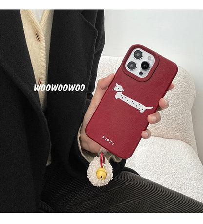 Dog Pom Case Bell Phone