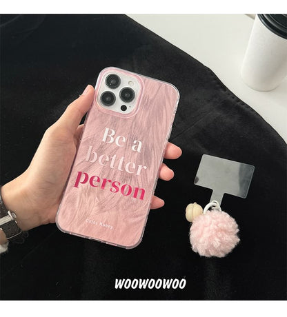 Case Phone Pom Bell Lettering
