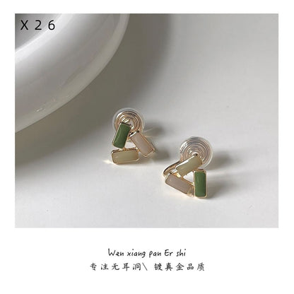 Geometric Earring Clip-On Glaze