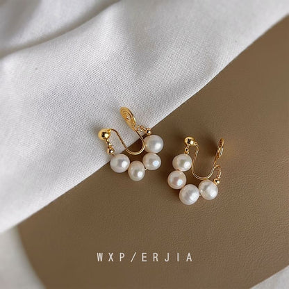 Earring Pearl Faux Clip-On