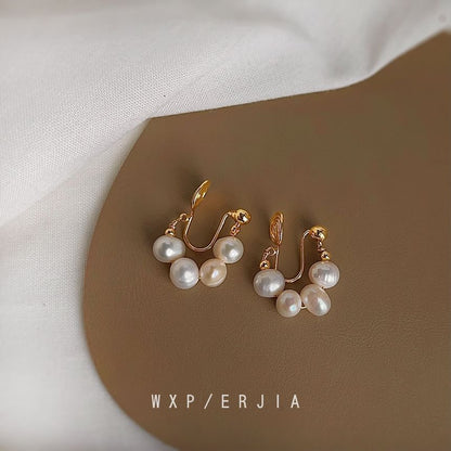 Earring Pearl Faux Clip-On