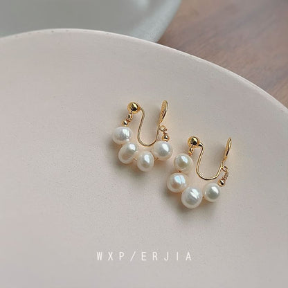 Earring Pearl Faux Clip-On