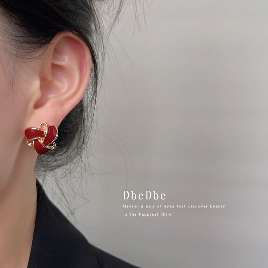Glaze Clip-On Geometric Earring