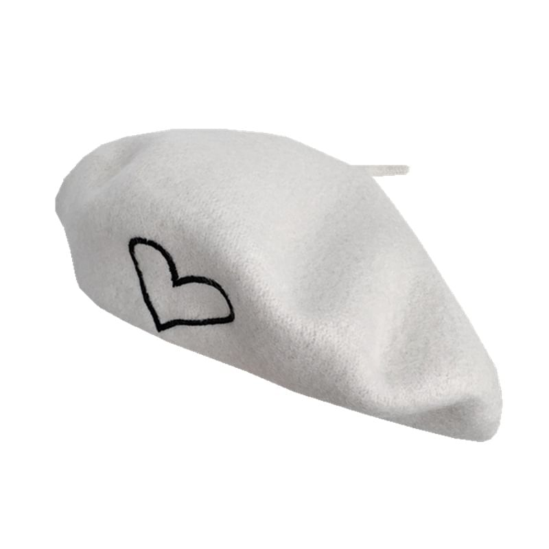 Heart Beret Embroidery