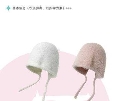Cloche Hat Knit Plain