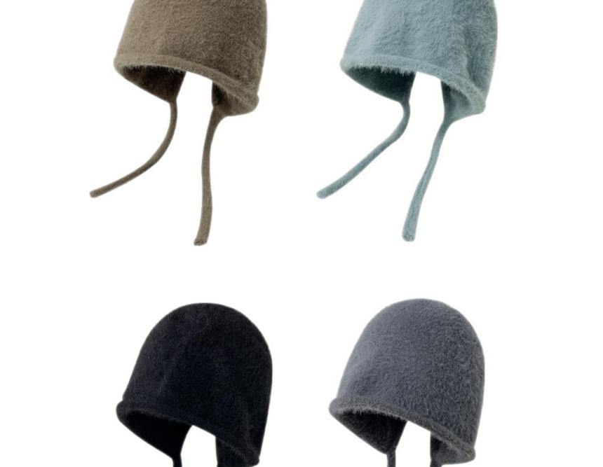 Cloche Hat Knit Plain