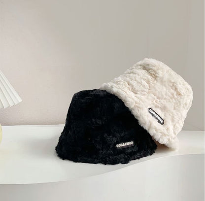 Lettering Hat Fleece Bucket