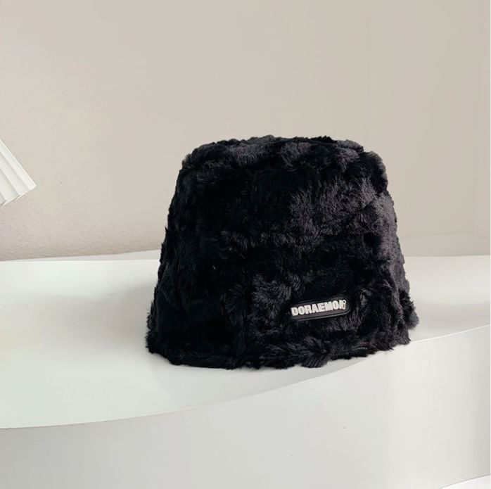 Lettering Hat Fleece Bucket