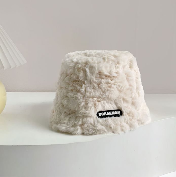 Lettering Hat Fleece Bucket