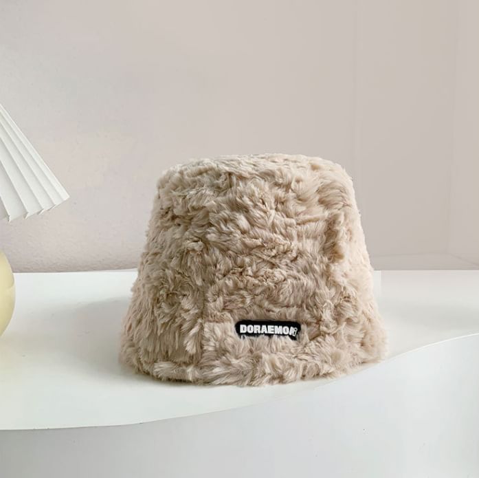 Lettering Hat Fleece Bucket