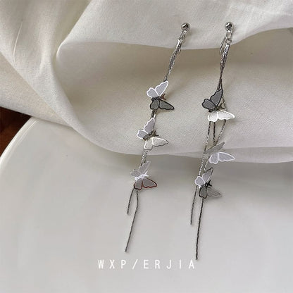 Alloy Earring Butterfly Threader